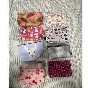 Wallet and Zipper Pouch Lot